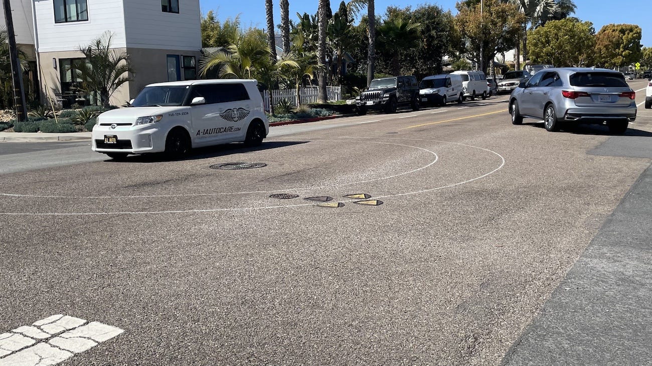 The city of Carlsbad will begin its Barrio Traffic Circles Project later this year. Five intersections will have traffic circles installed. Steve Puterski photo