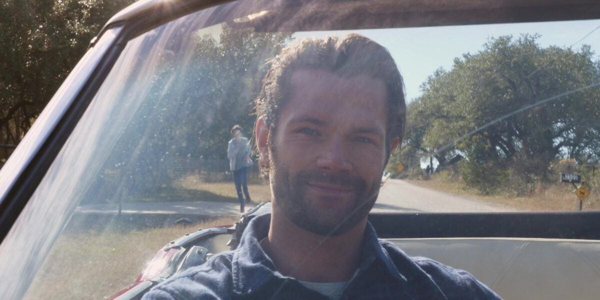 Walker Jared Padalecki riding with Daughter Stella in car 103