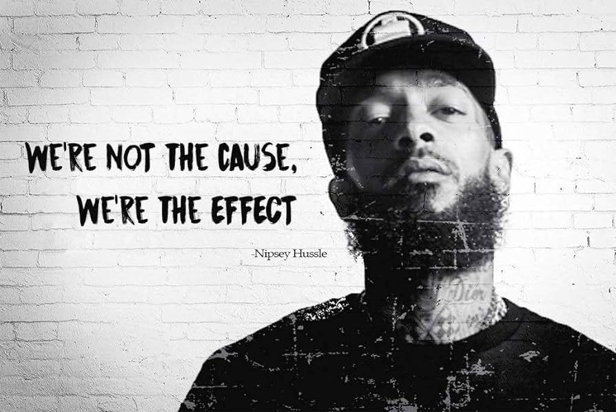 Amazon.com: Nipsey Hussle Quote Music Poster 24in x 36in: Posters & Prints