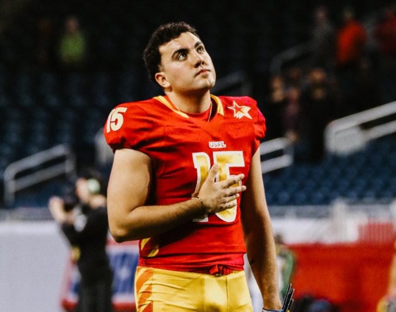 Luis Aguilar Sets Professional Kicking Record In USFL Win