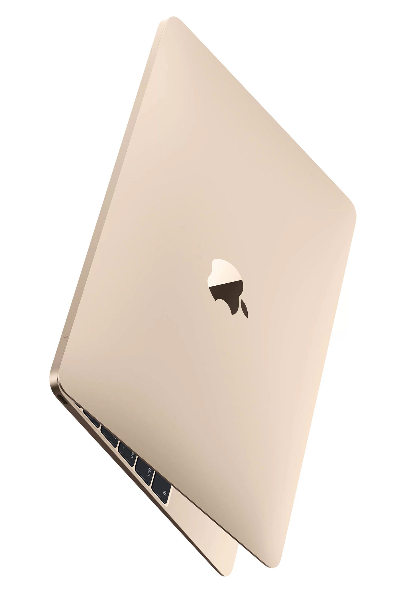 A render of the 12-inch Apple MacBook in Gold from 2015.