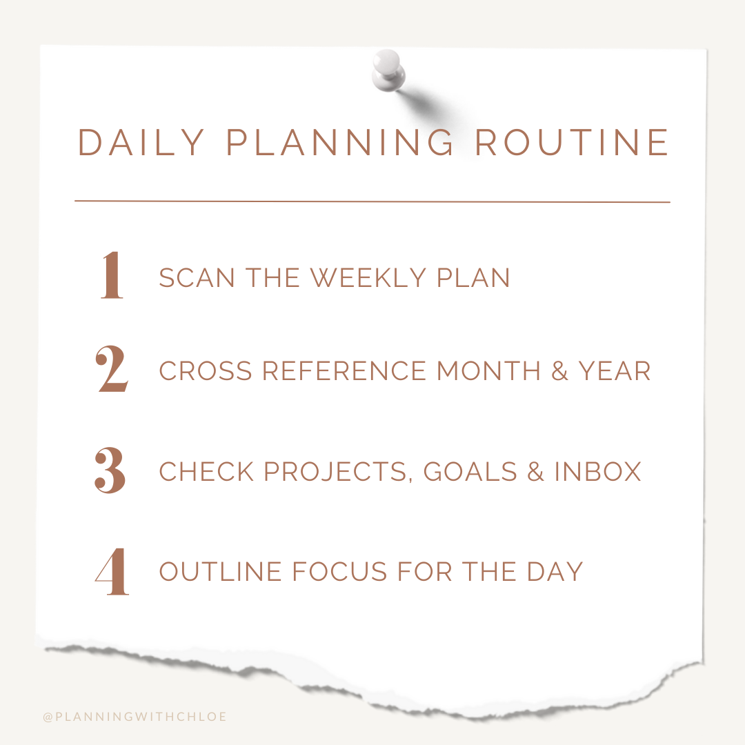 Easy to Follow Daily Planning Routine