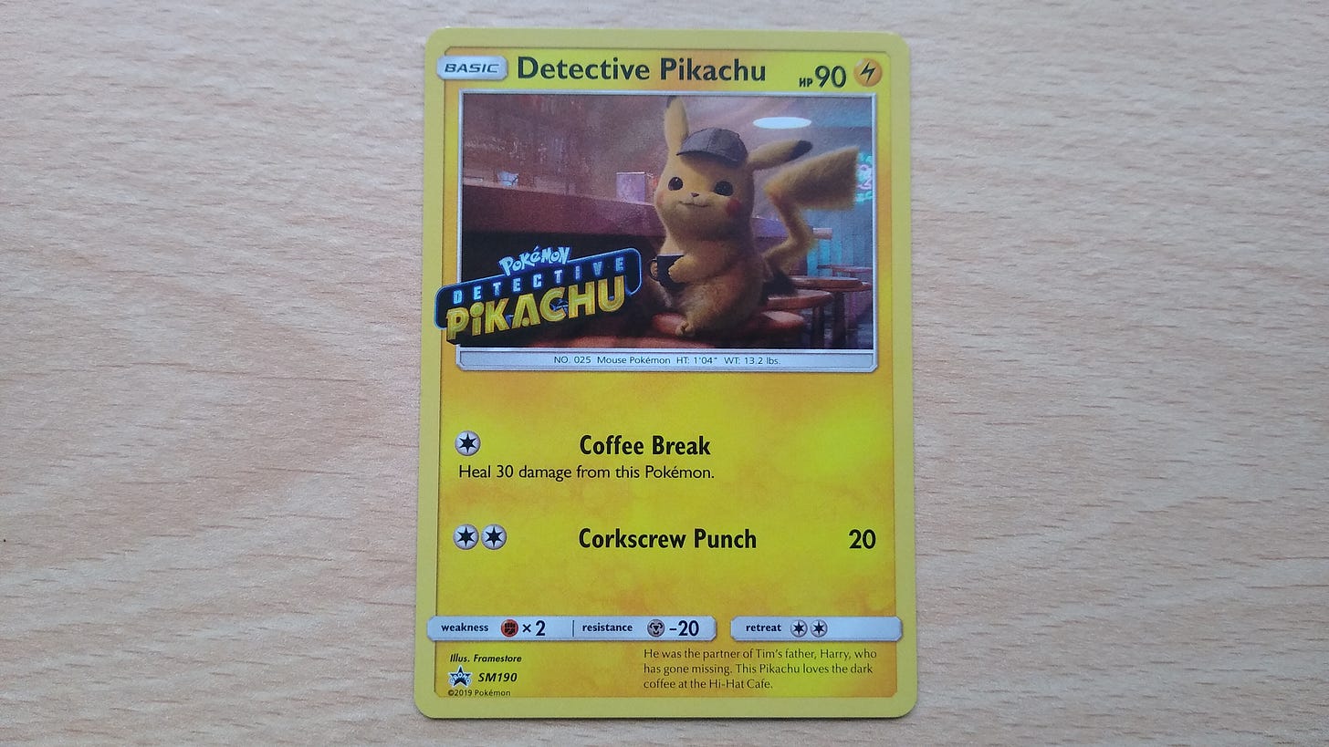 My Detective Pikachu promo card (SM190)