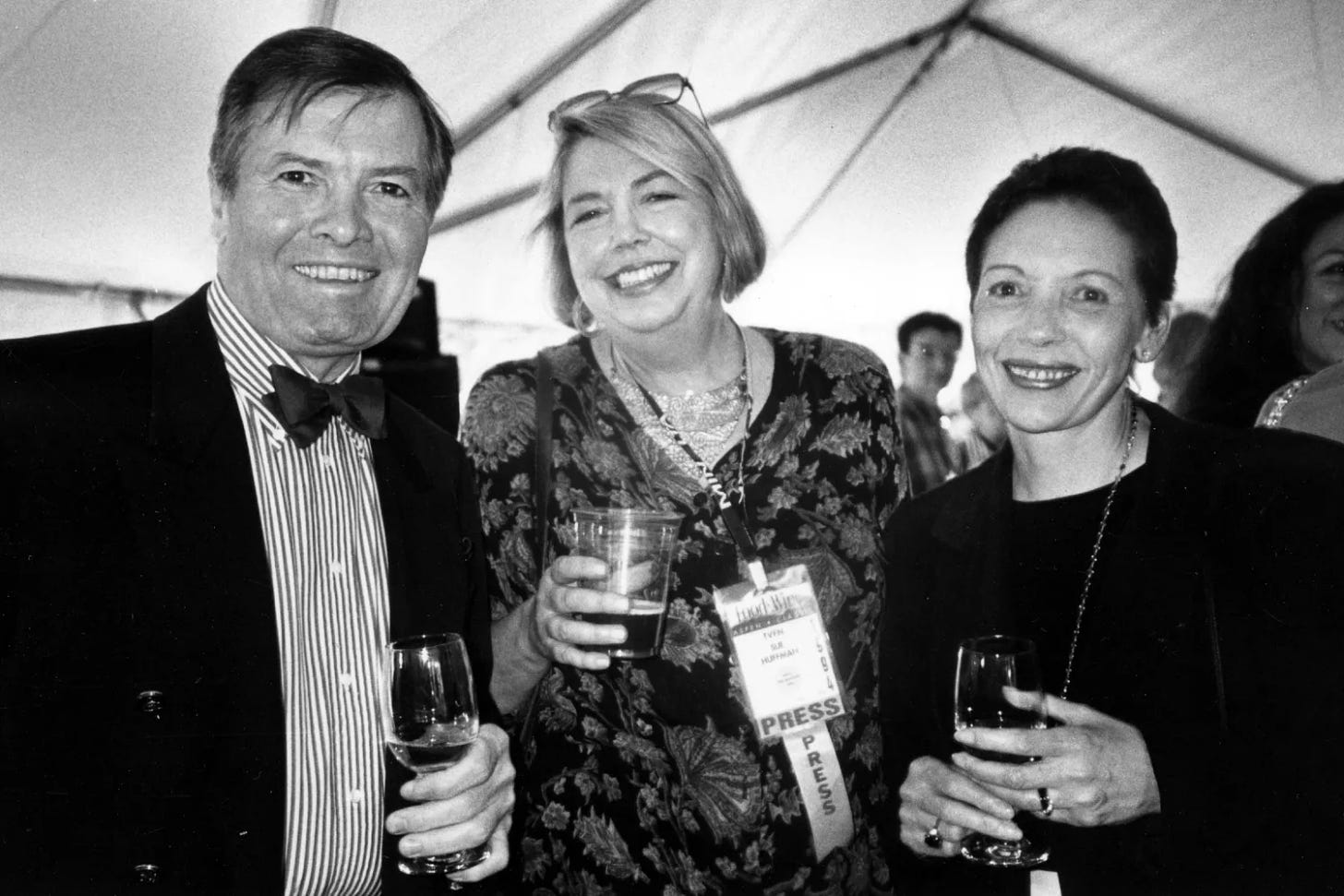 Jacques Pepin and other guests at the Food & Wine Classic in Aspen, 1990