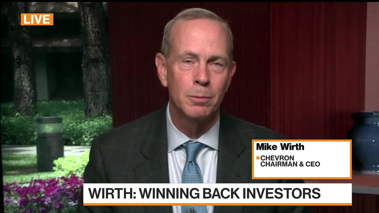 Watch Chevron CEO Wirth on Third-Quarter, Windfall Taxes, Venezuela -  Bloomberg