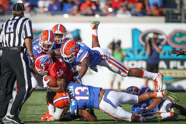 georgia bulldogs stomped by florida gators 2016