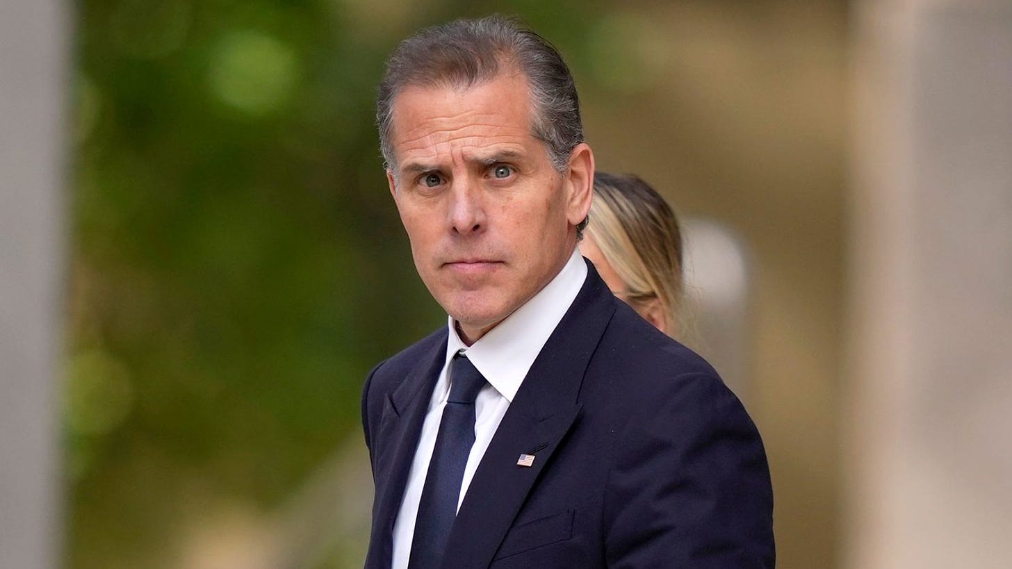 Hunter Biden departs from federal court, June 4, 2024, in Wilmington, Delaware.