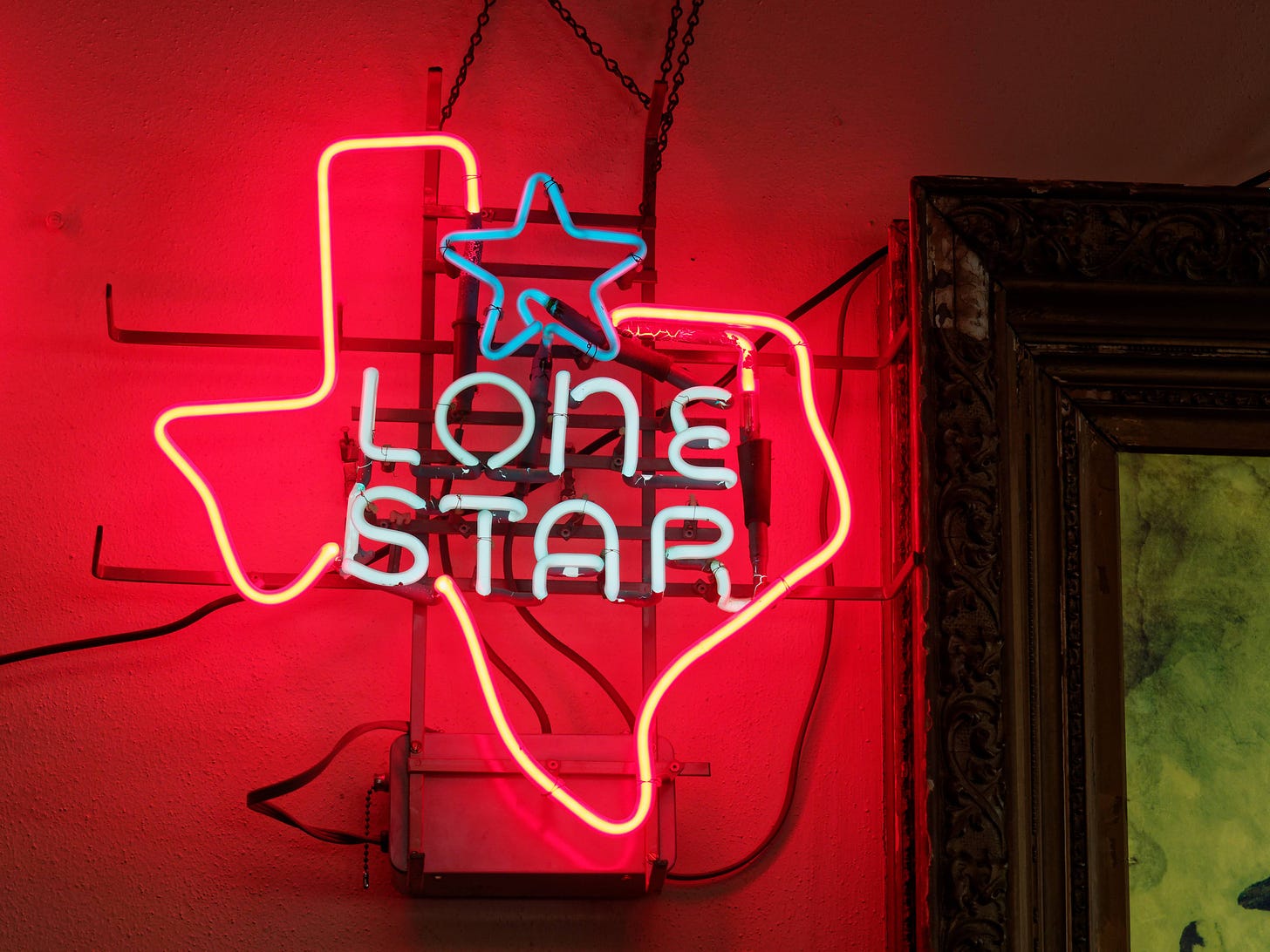 Lone Star beer sign