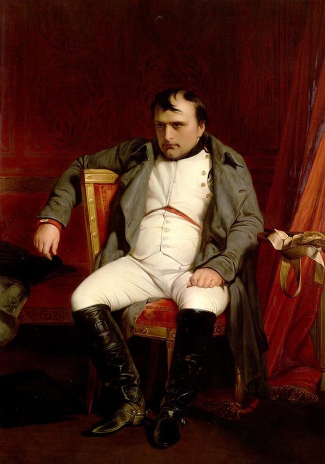 Napoleon I at Fontainebleau, 31 March, 1814 Napoleon I at Fontainebleau, 31 March, 1814