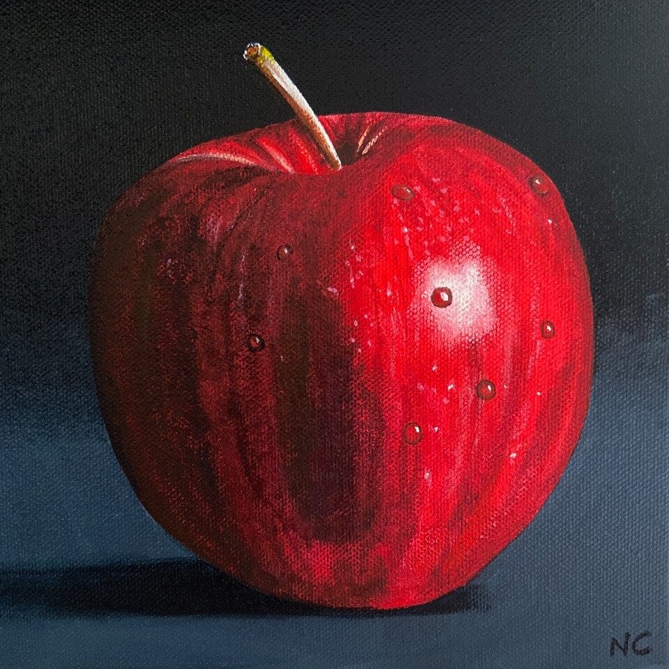 Solitary Apple — Nancy Chambers Art