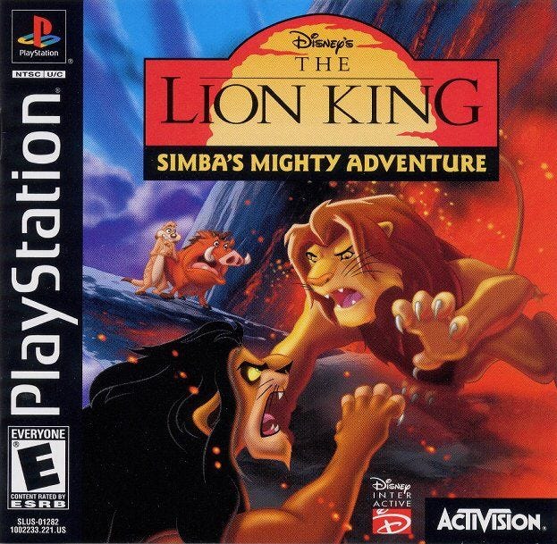 Front Cover for Disney's The Lion King: Simba's Mighty Adventure (PlayStation)