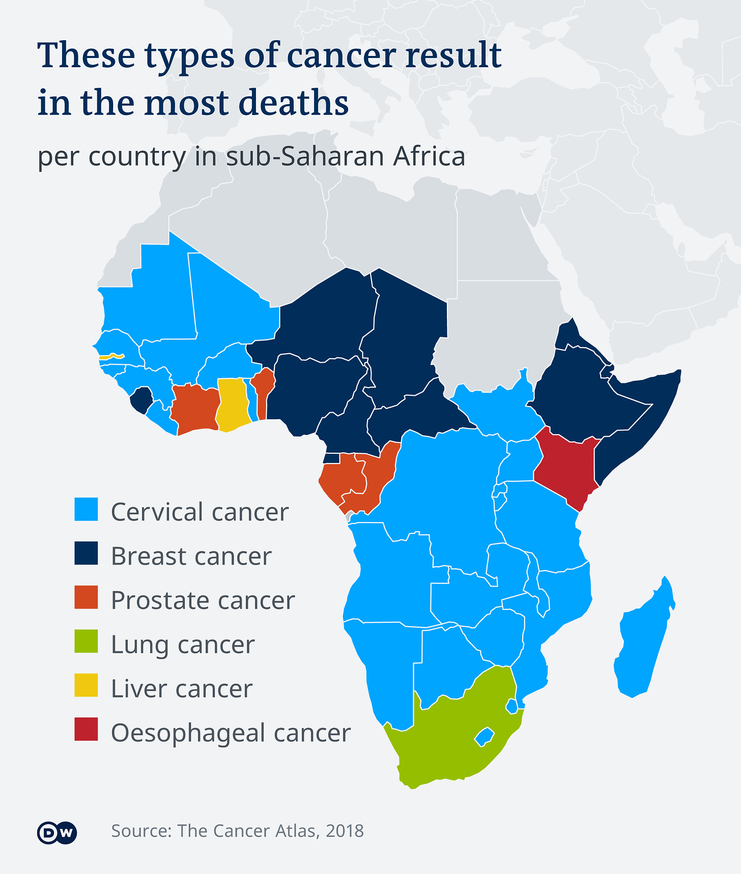 Infographic cancer deaths Africa
