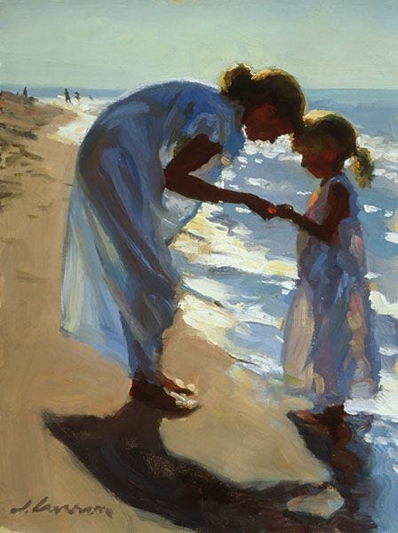 "Beach Treasures" by Jeffrey T. Larson (1999)