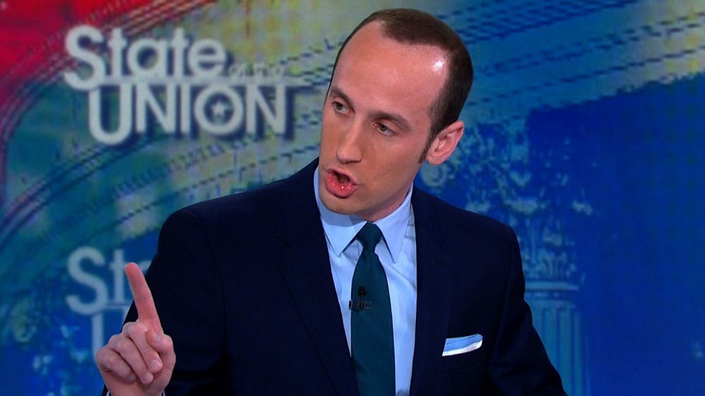 Stephen Miller latest voter fraud evangelist for Donald Trump 2017 images