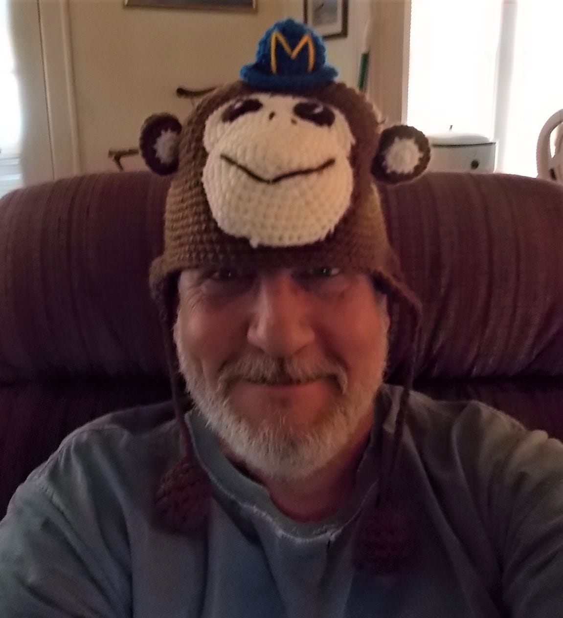 Me with monkey hat.