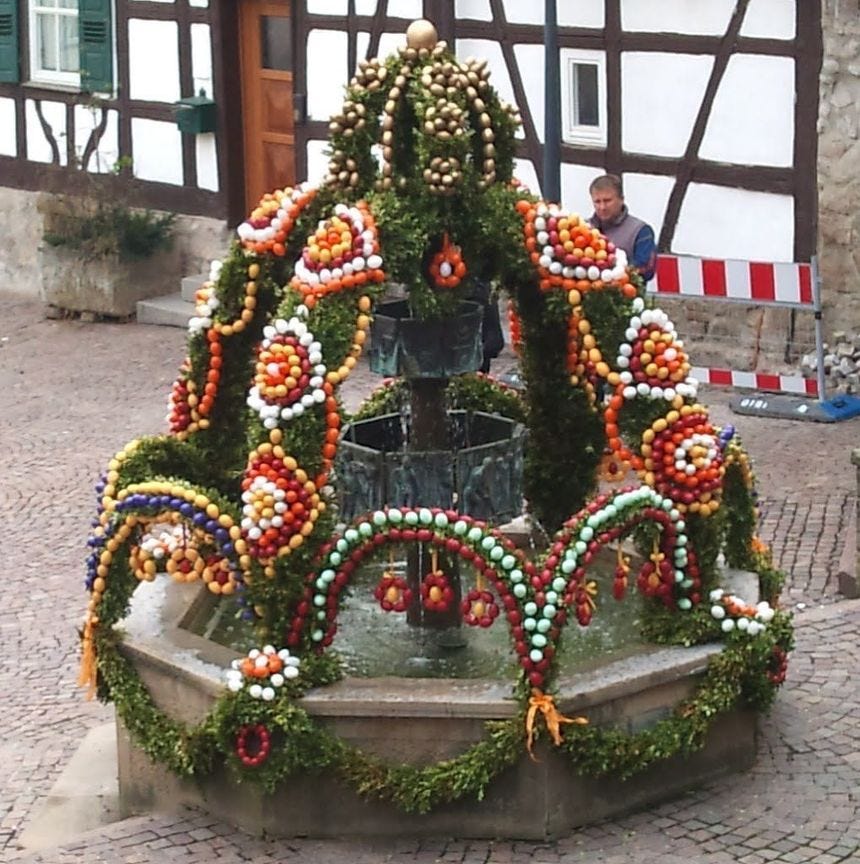 easter fountain germany