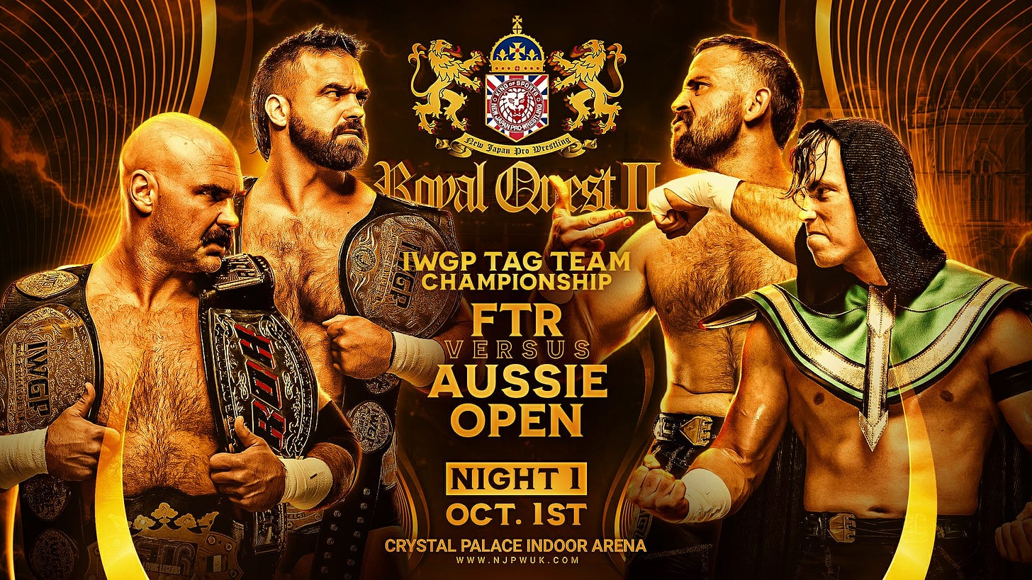 Aussie Open vs FTR for the IWGP Tag titles at Royal Quest II! | NEW JAPAN  PRO-WRESTLING