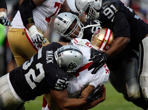 oakland raiders beat down 49ers nfl 2015