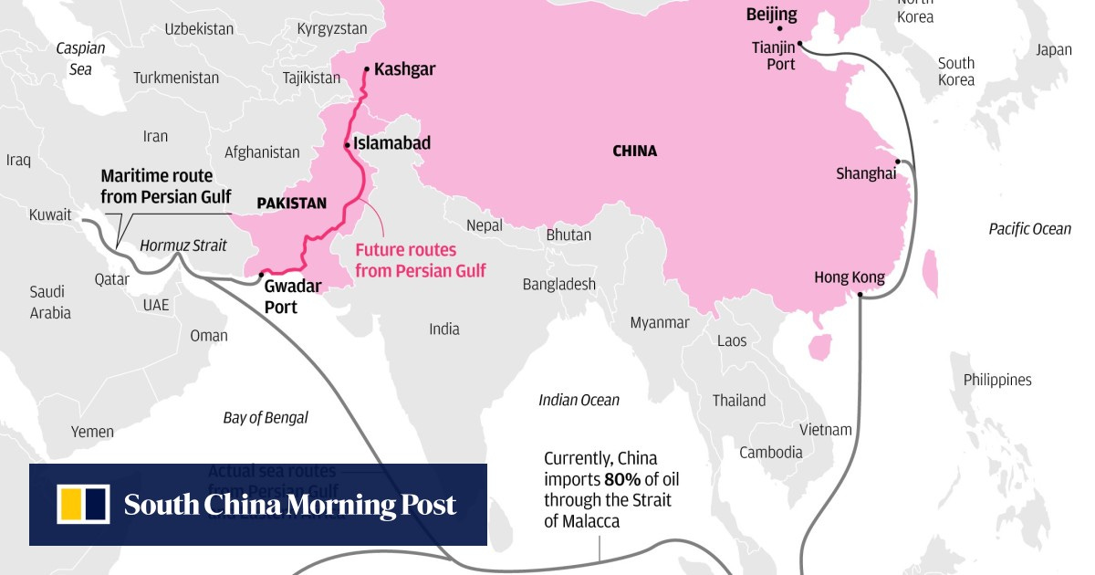 Pakistan happy to aid in China's quest for land route to the west; India,  not so much | South China Morning Post