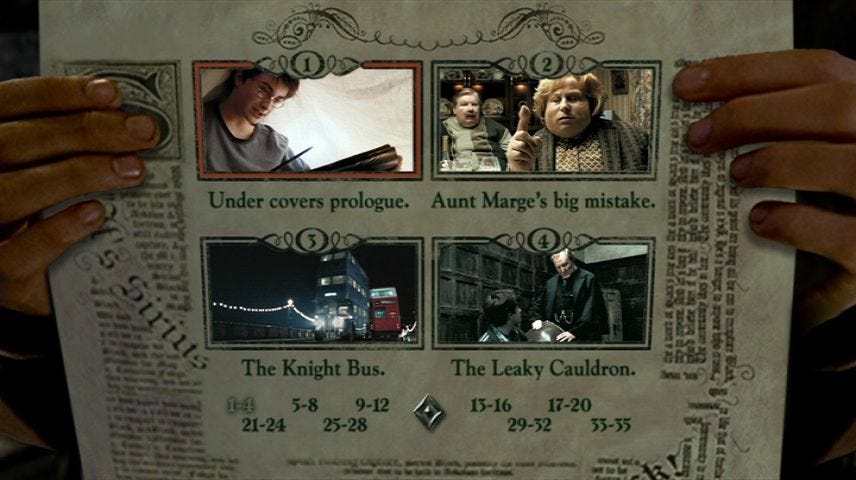 Harry Potter and the Prisoner of Azkaban (2004) – DVD Menus