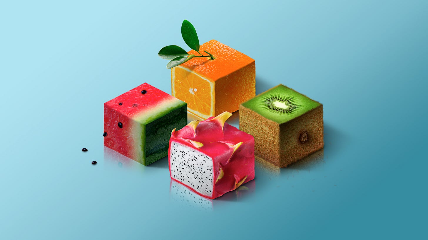 The Amazing World of Isometric Fruits (2) | Images :: Behance