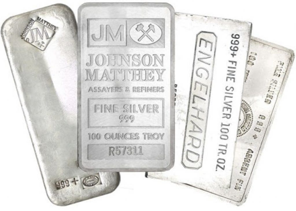  Johnson Matthey and Engelhard Silver Bars