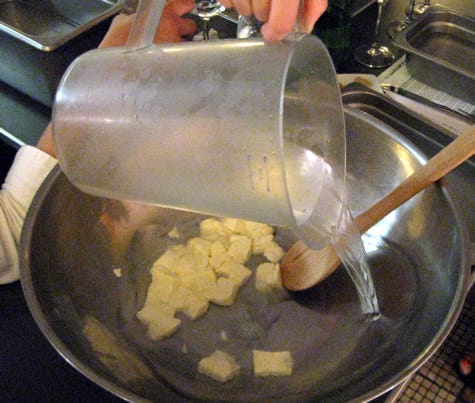 warming the curds