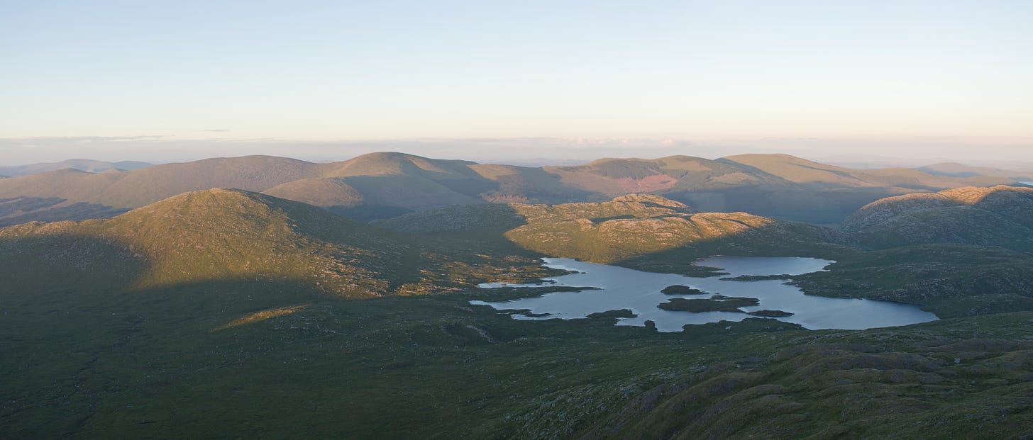 Loch Enoch, sfrom slopes of the Merrick