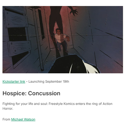 Final Hospice shared universe project, Concussion. 