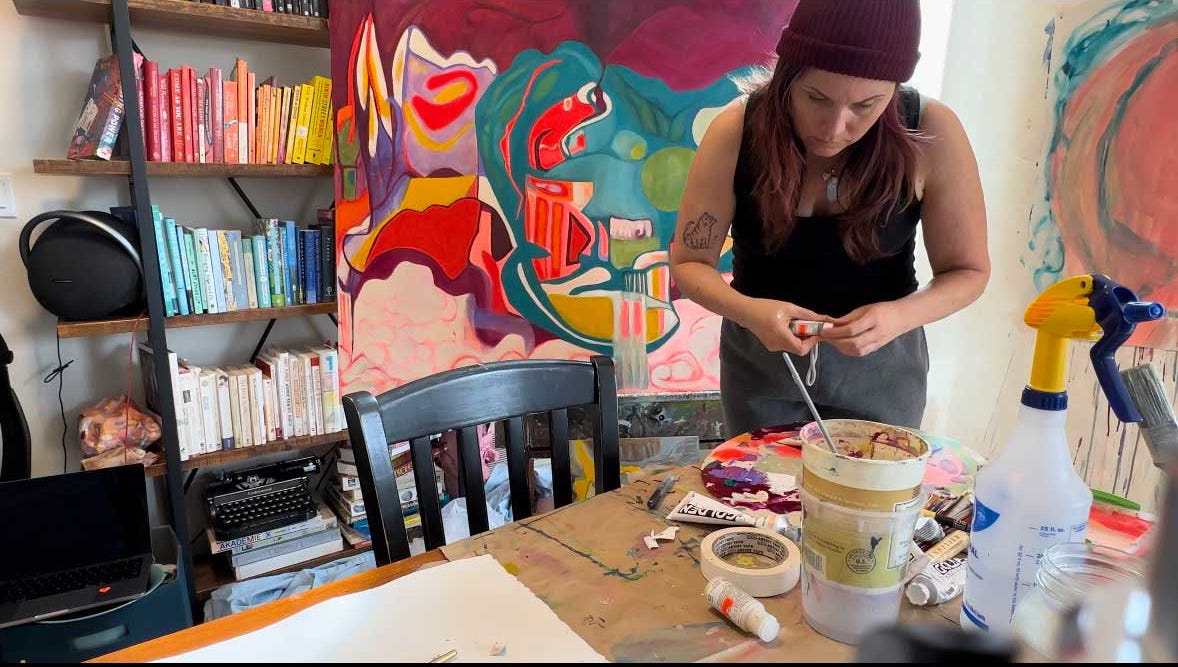 clee in her studio