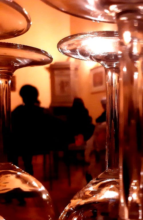 un calice di buon Chianti, per finire in bellezza la serata