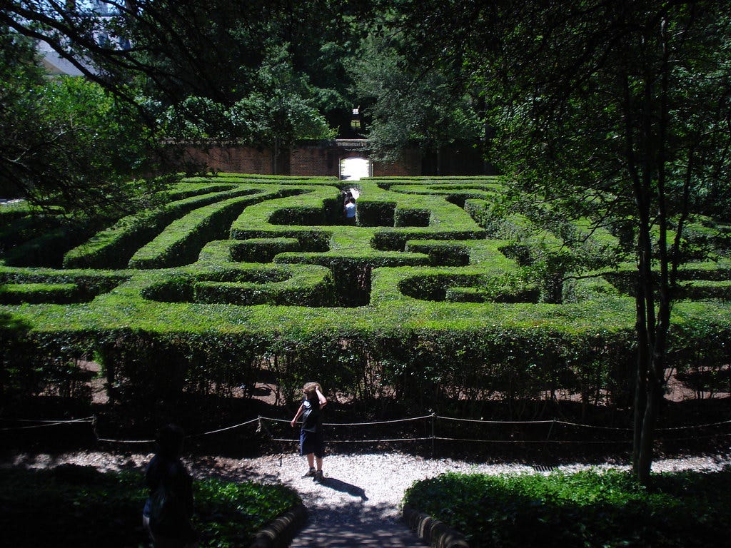 Williamsburg - Hedge Maze