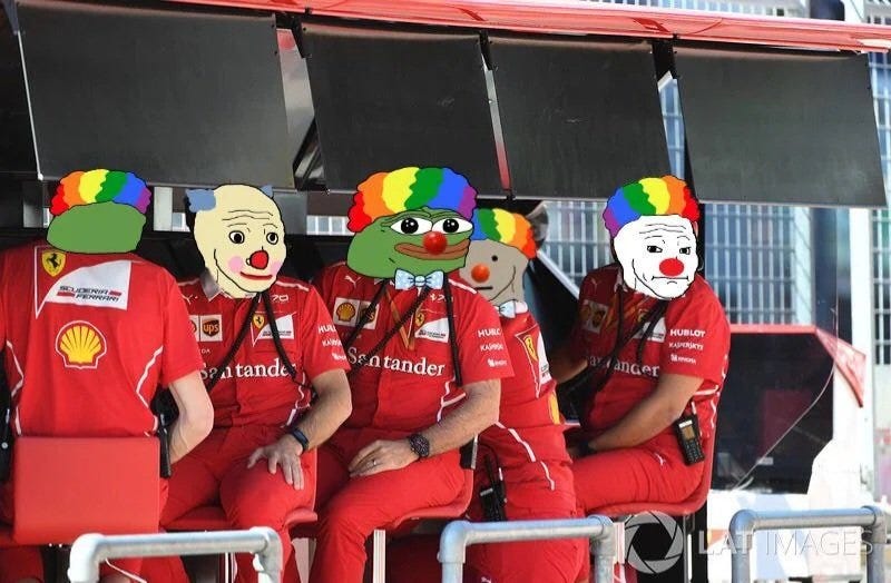 F1 Memes & News on X: "Describe Ferrari's team in 1 photo:  https://t.co/rV6RpbNBCn" / X