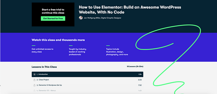How to Use Elementor: Build an Awesome WordPress Website With No Code on Skillshare How to Use Elementor: Build an Awesome WordPress Website With No Code on Skillshare