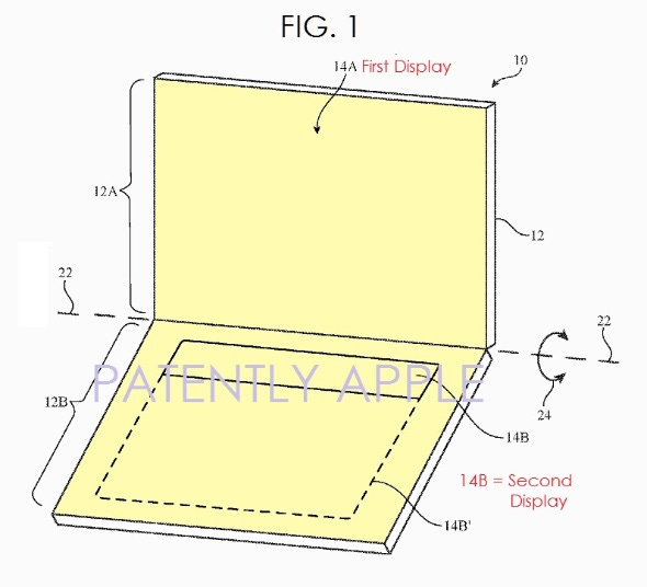 Apple granted a patent for a dual display MacBook or future-gen iPad Pro