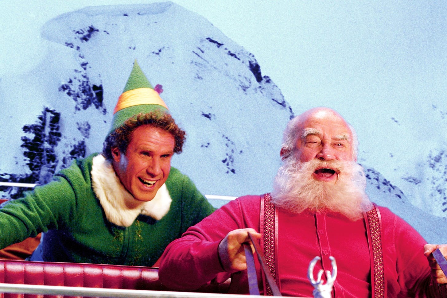 Buddy the elf and Santa in Elf