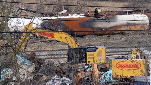 This week, workers continued to clean up the derailed tank cars in East Palestine following the Feb. 3 crash.