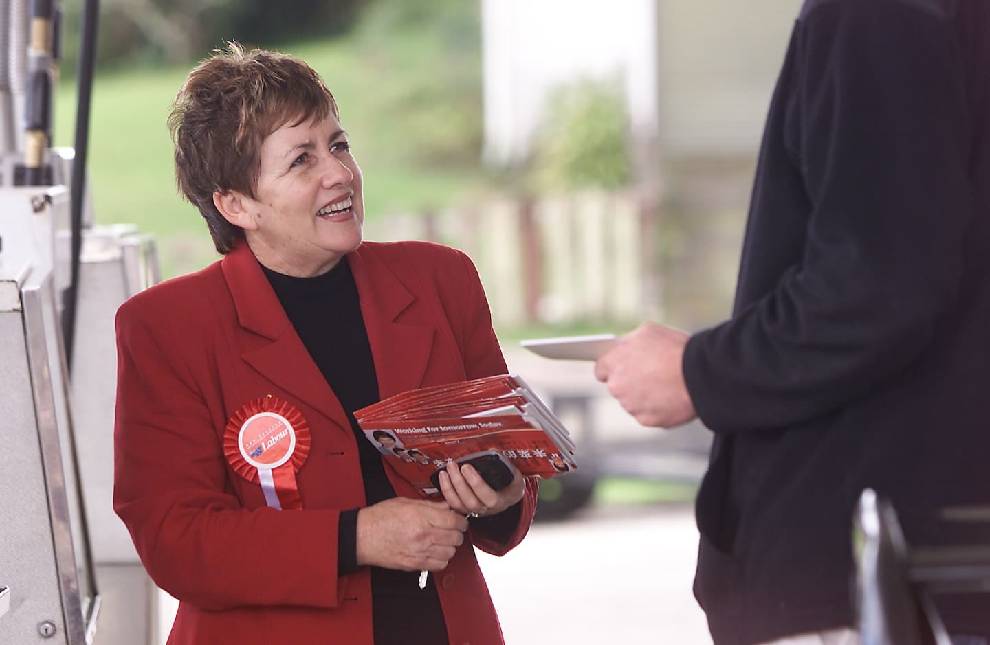 Labour MP for Northcote Ann Hartley campaigning in the Chartwell shops in Glenfield in 2002. Photo / NZME