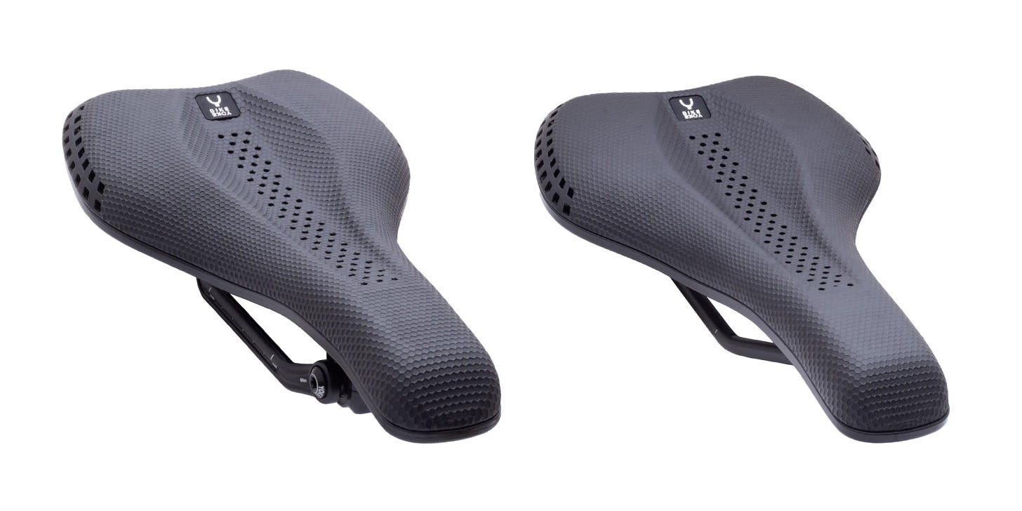 BikeYoke Sagma 3D low-cost 3d-printed saddle, suspension rails or conventional rails