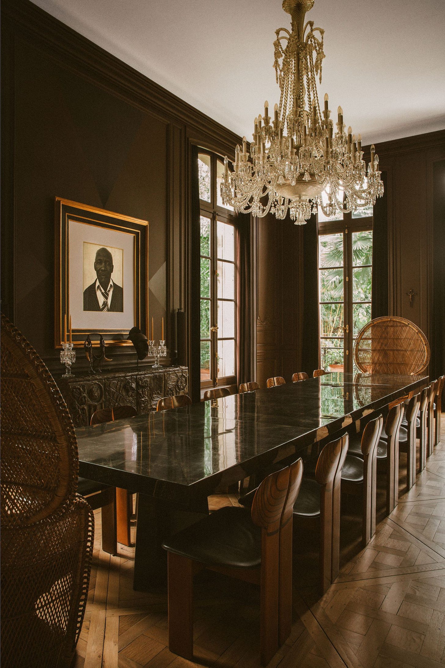 Image may contain Eddie Vinson Architecture Building Dining Room Dining Table Furniture Indoors Room and Table