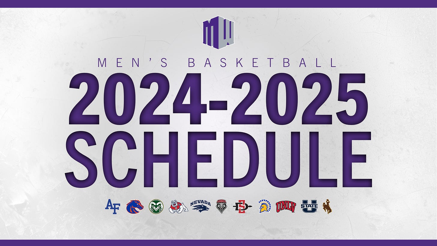 Mountain West Announces 2024-25 Men's Basketball Conference Schedule – Mountain  West Conference