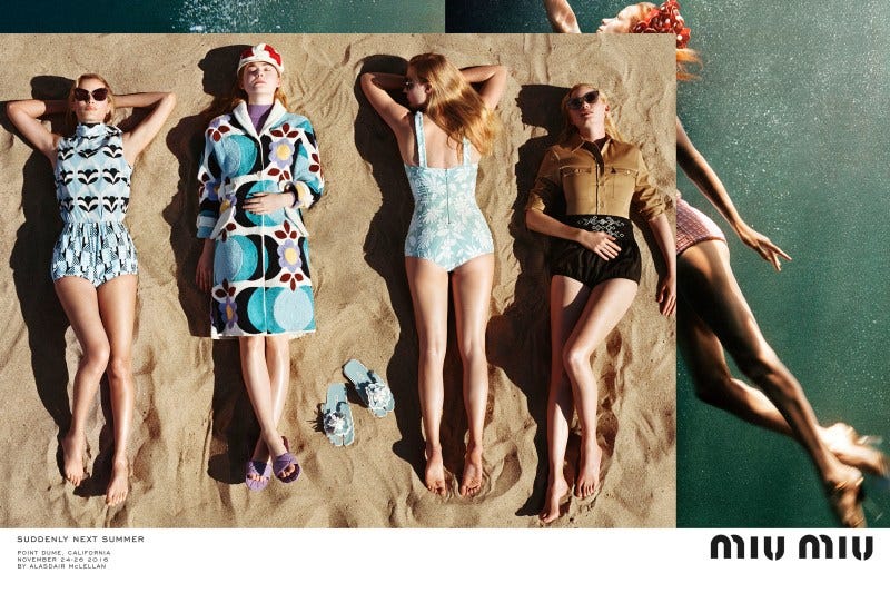 Miu Miu spring summer 2017 advertising campaign