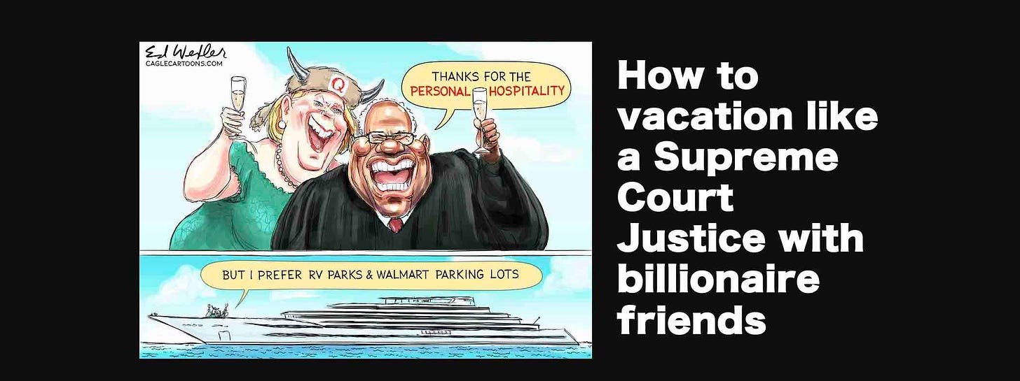 How to vacation like a Supreme Court Justice with billionaire friends