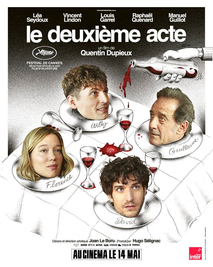 Bande annonce de LE DEUXIÈME ACTE Quentin Dupieux LE CASTOR NEWS