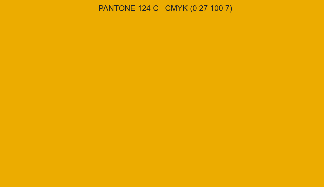 PANTONE 124 C to CMYK