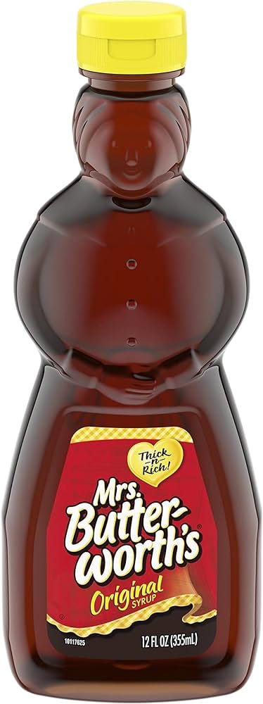 Amazon.com : Mrs. Butterworth's Original Thick and Rich Pancake Syrup, 12  oz : Grocery & Gourmet Food