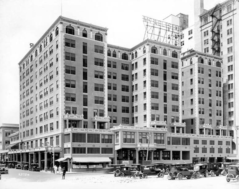 Figure 3: McAllister Hotel on April 15, 1926