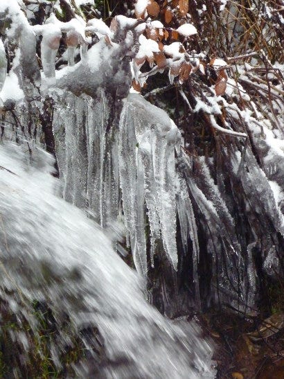 Waterfall icicles Waterfall icicles