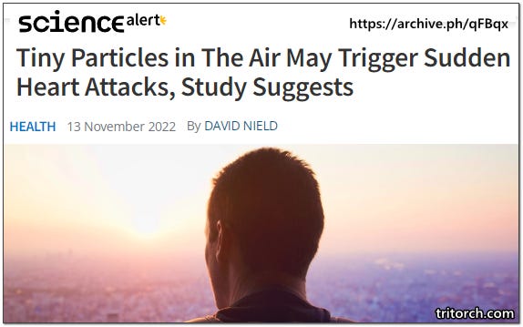 Tiny Particles In The Air Trigger Heart Attacks Study Suggest November 2022