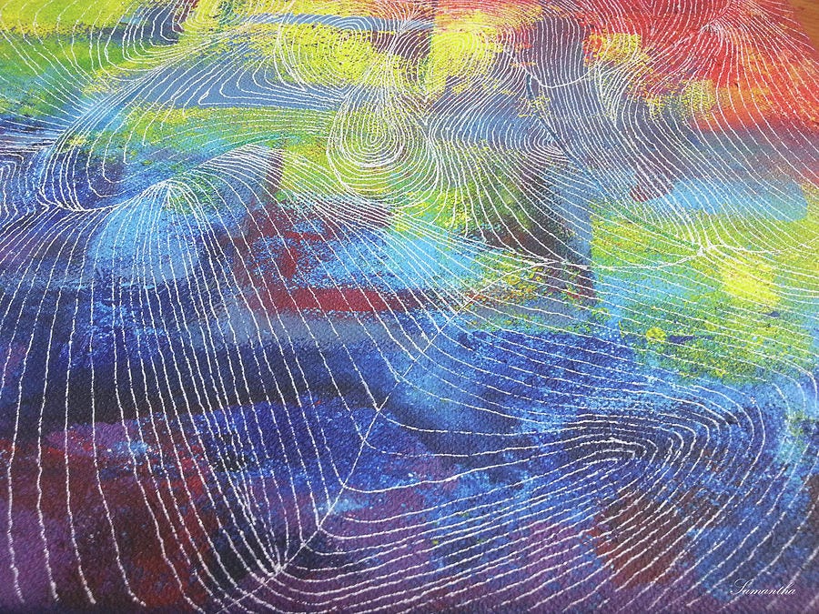 Abstract Painting - The weather map by Samantha Choo